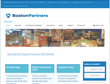 Tablet Screenshot of boston-partners.com